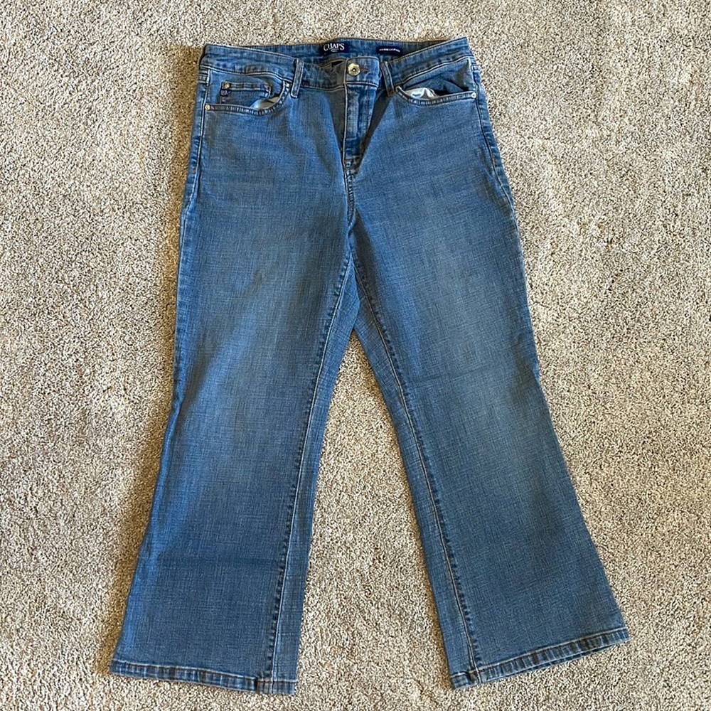 🌟 5/$20 Chaps Jeans “Mid Rise Crop Kick”. 12.